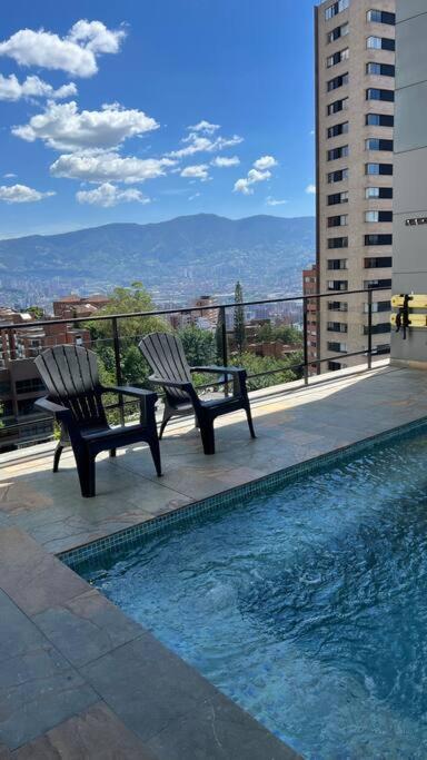 Apartamento De Lujo Con La Mejor Vista De Medellin Apartment ภายนอก รูปภาพ